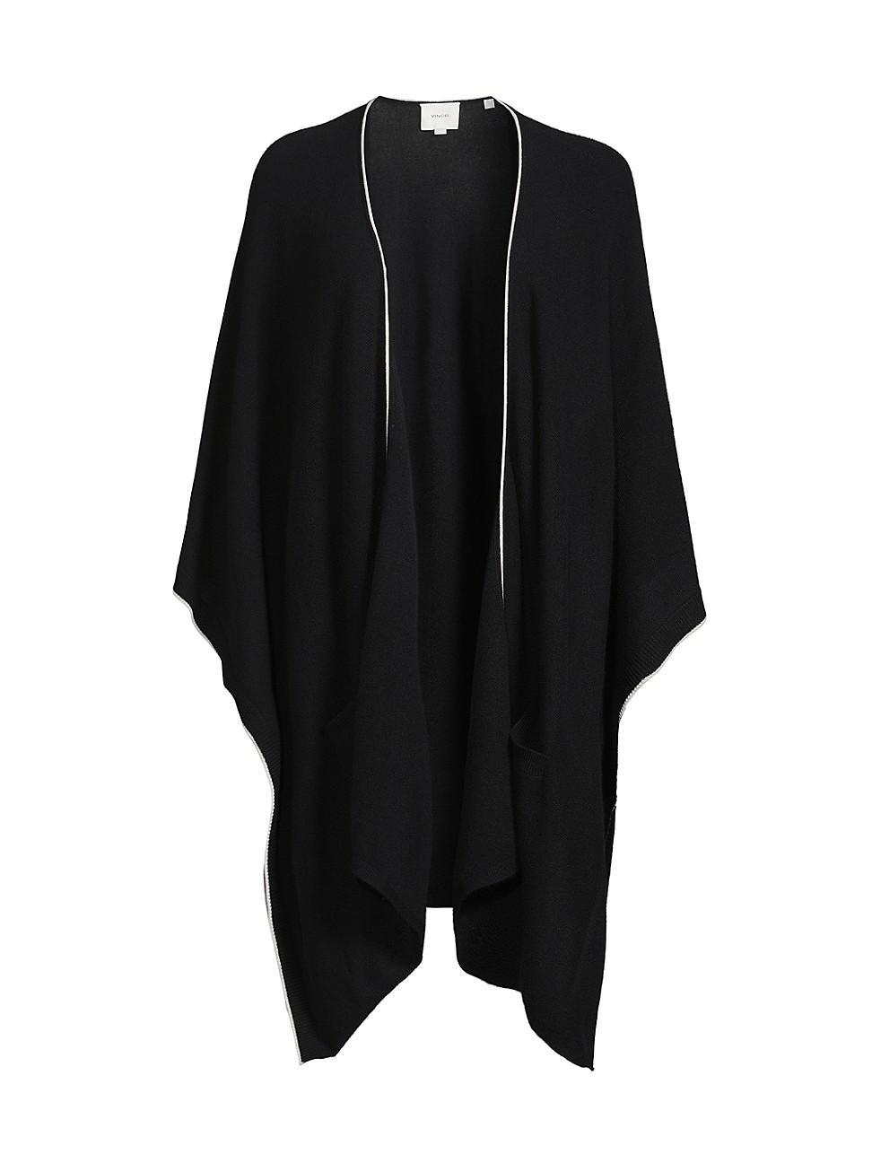 Womens Cashmere Tipped Cape Product Image