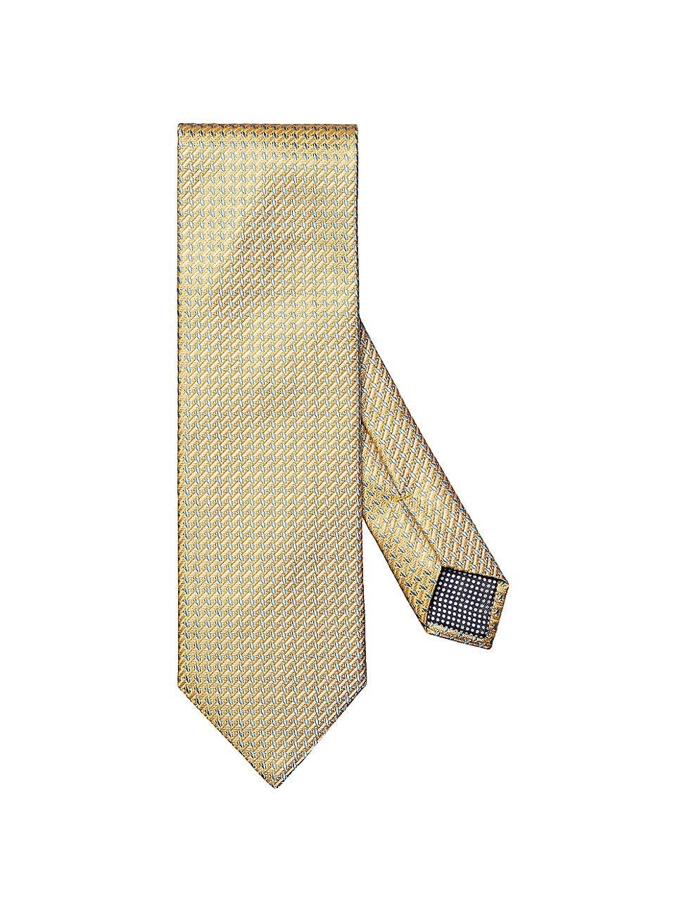 Mens Geometric Print Silk Tie Product Image