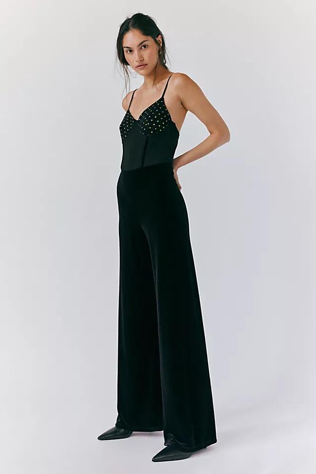 Nightcap Velvet Corset Jumpsuit Product Image