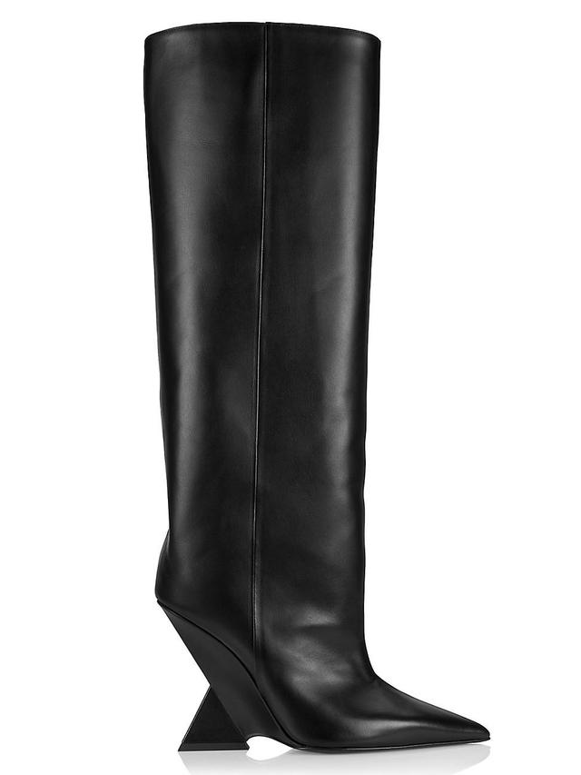 Womens Cheope 105MM Leather Knee-High Boots Product Image