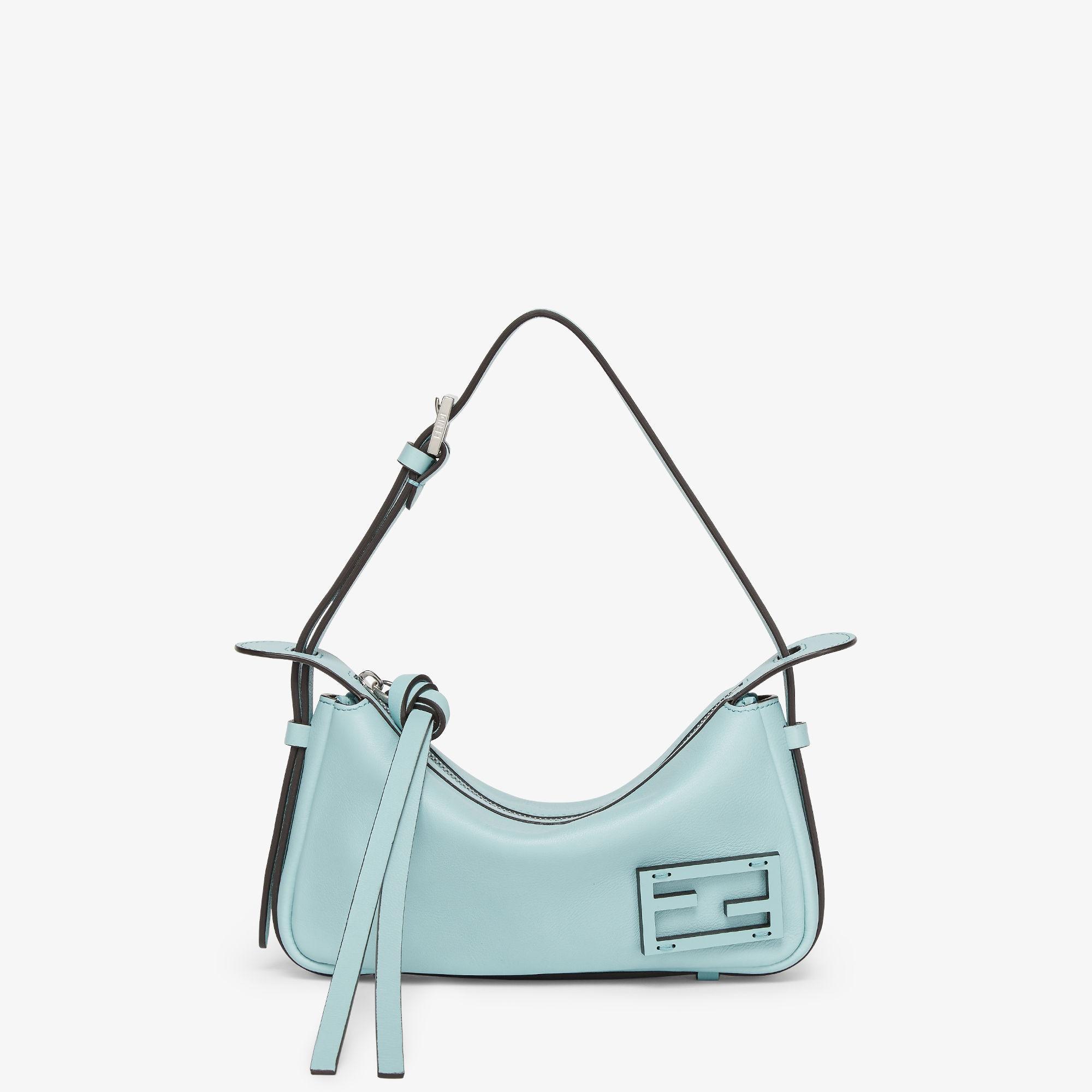 Simply Fendi MiniLight blue leather mini bag Product Image