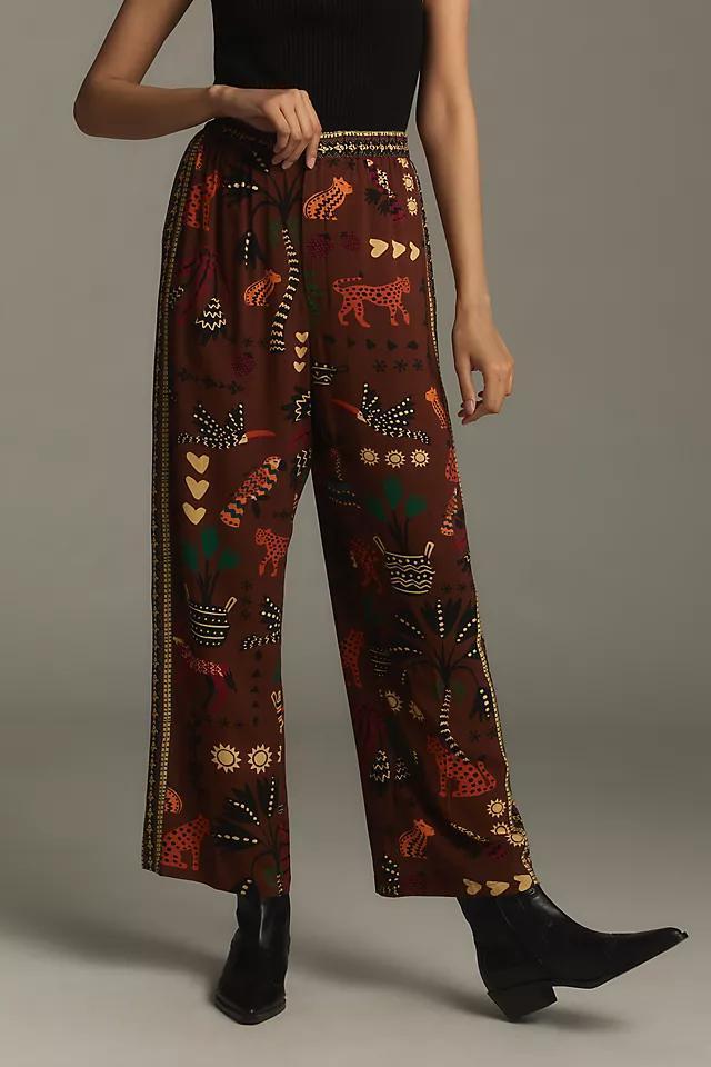 Farm Rio x Anthropologie Printed Wide-Leg Pants  Product Image