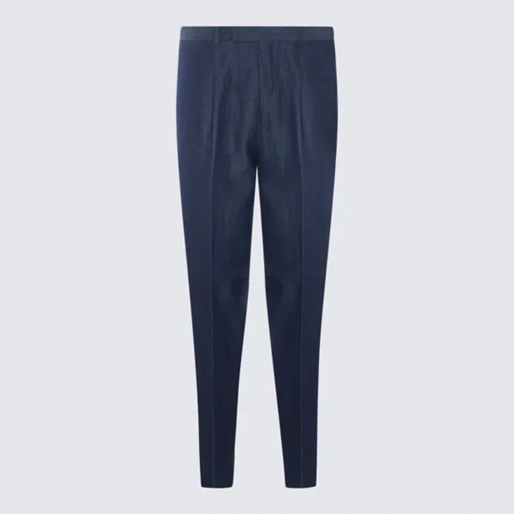 ZEGNA Trousers In Blue Product Image