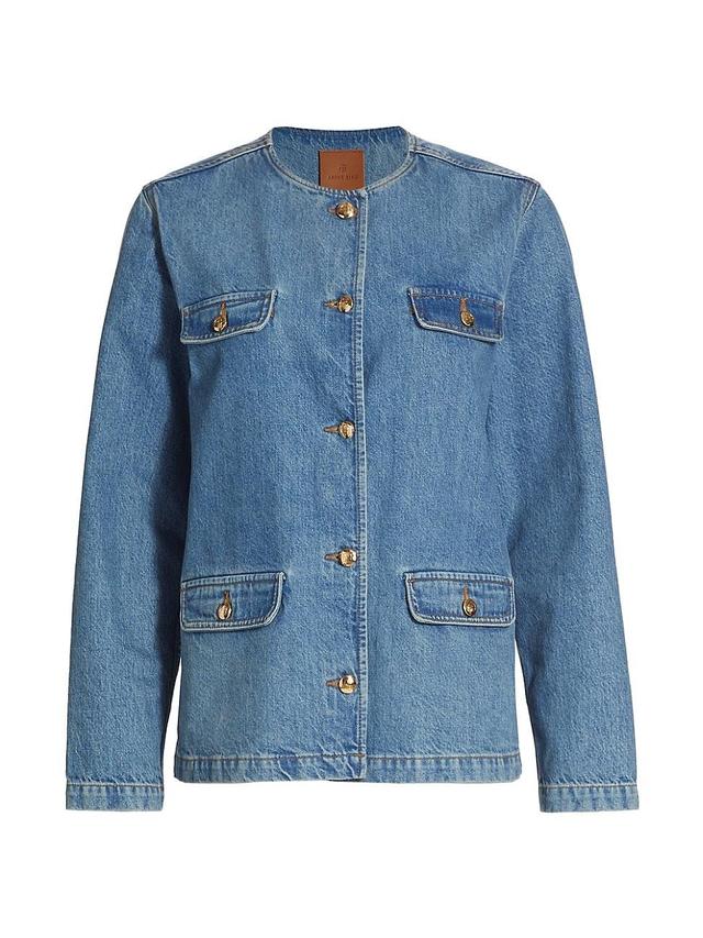 Womens Janet Tailored Denim Jacket Product Image