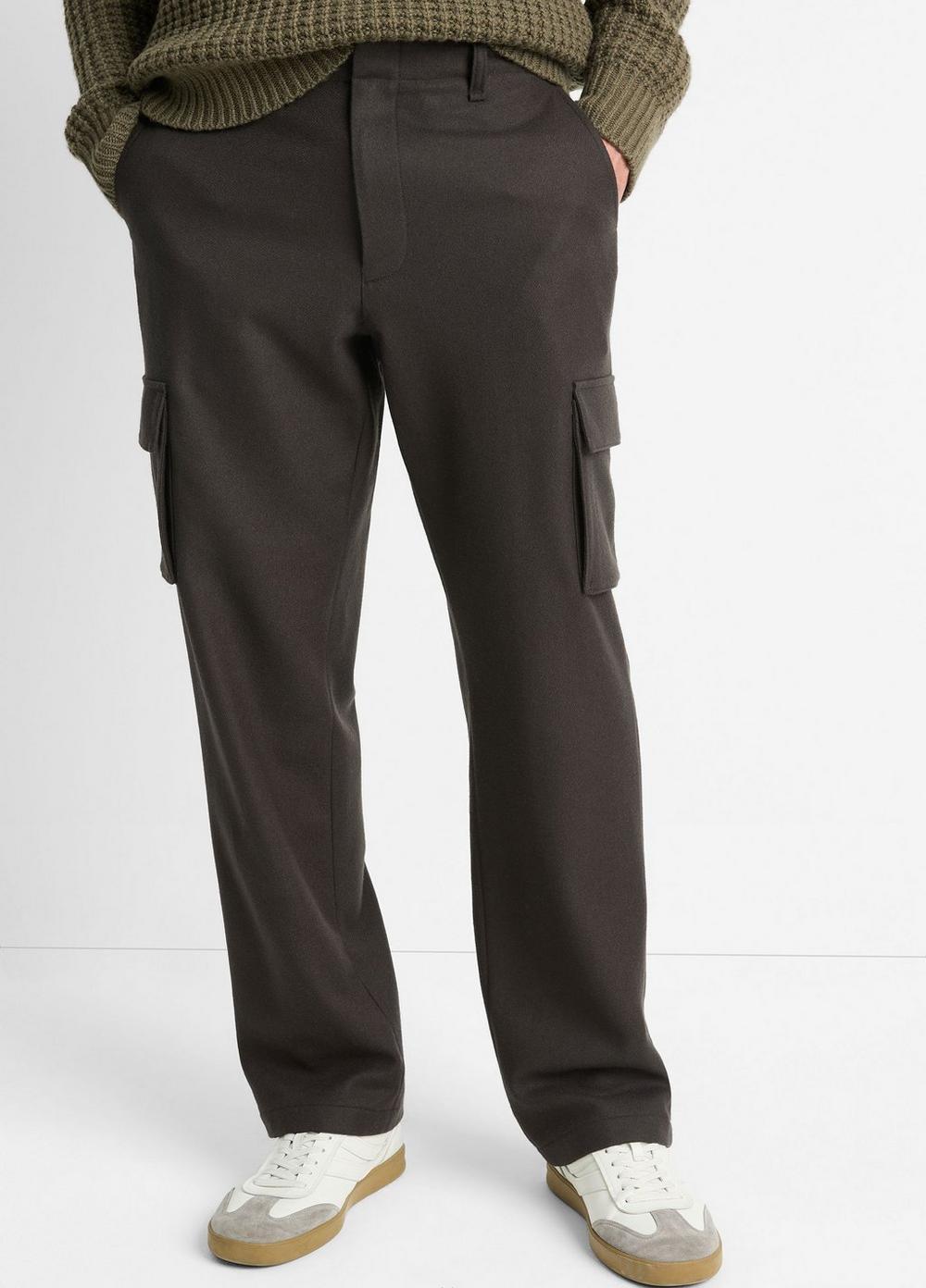 Italian Wool-Blend Flannel Cargo Pant Product Image