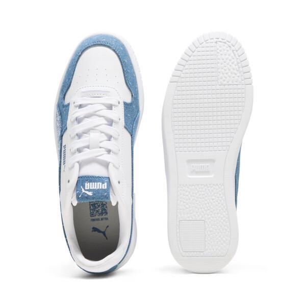 PUMA Carina Street Denim Women's Shoes in White/Blue Horizon Product Image