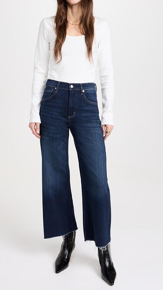 Citizens of Humanity Petite Lyra Crop Wide Leg Jeans | Shopbop Product Image