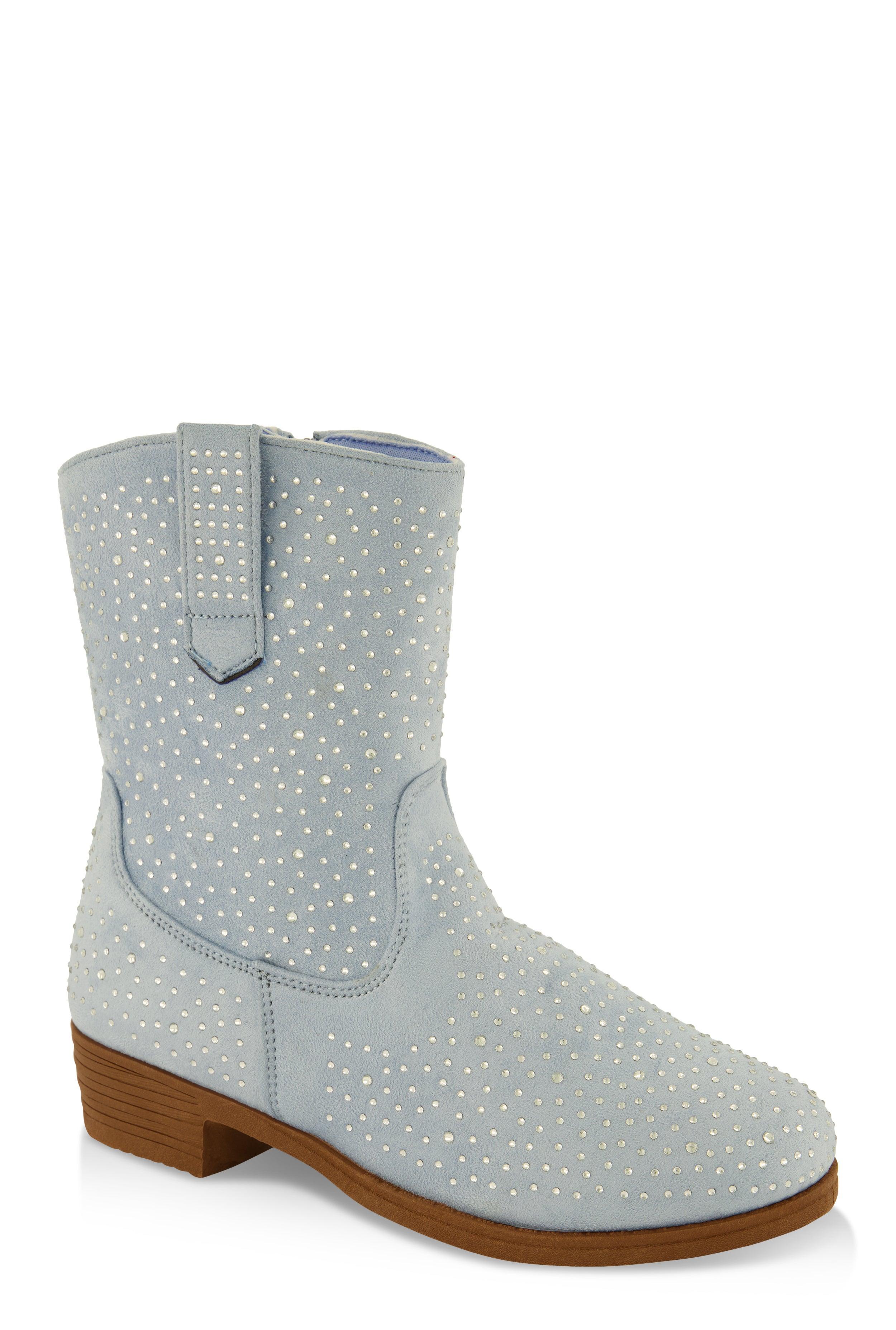 Womens Girls Rhinestone Cowboy Boots product image