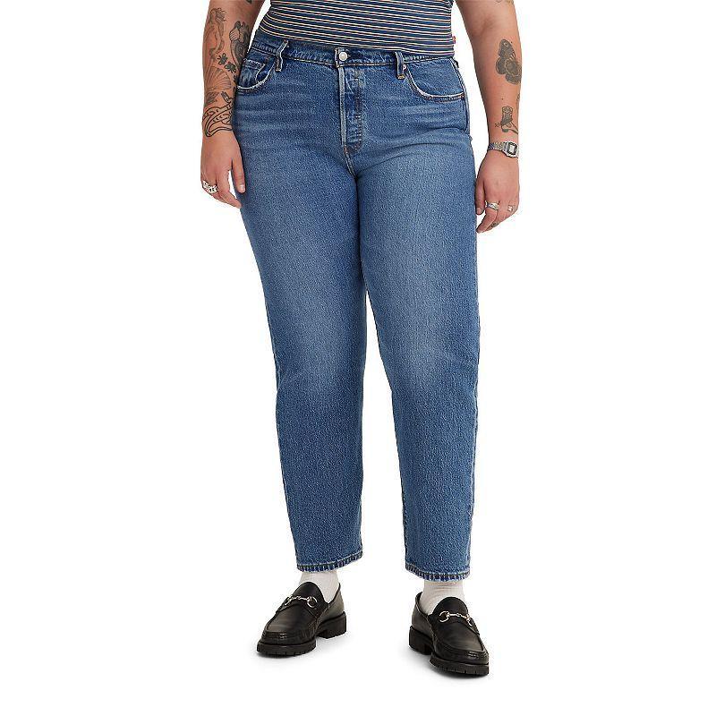 Levis Trendy Plus Size 501 Cotton High-Rise Jeans Product Image