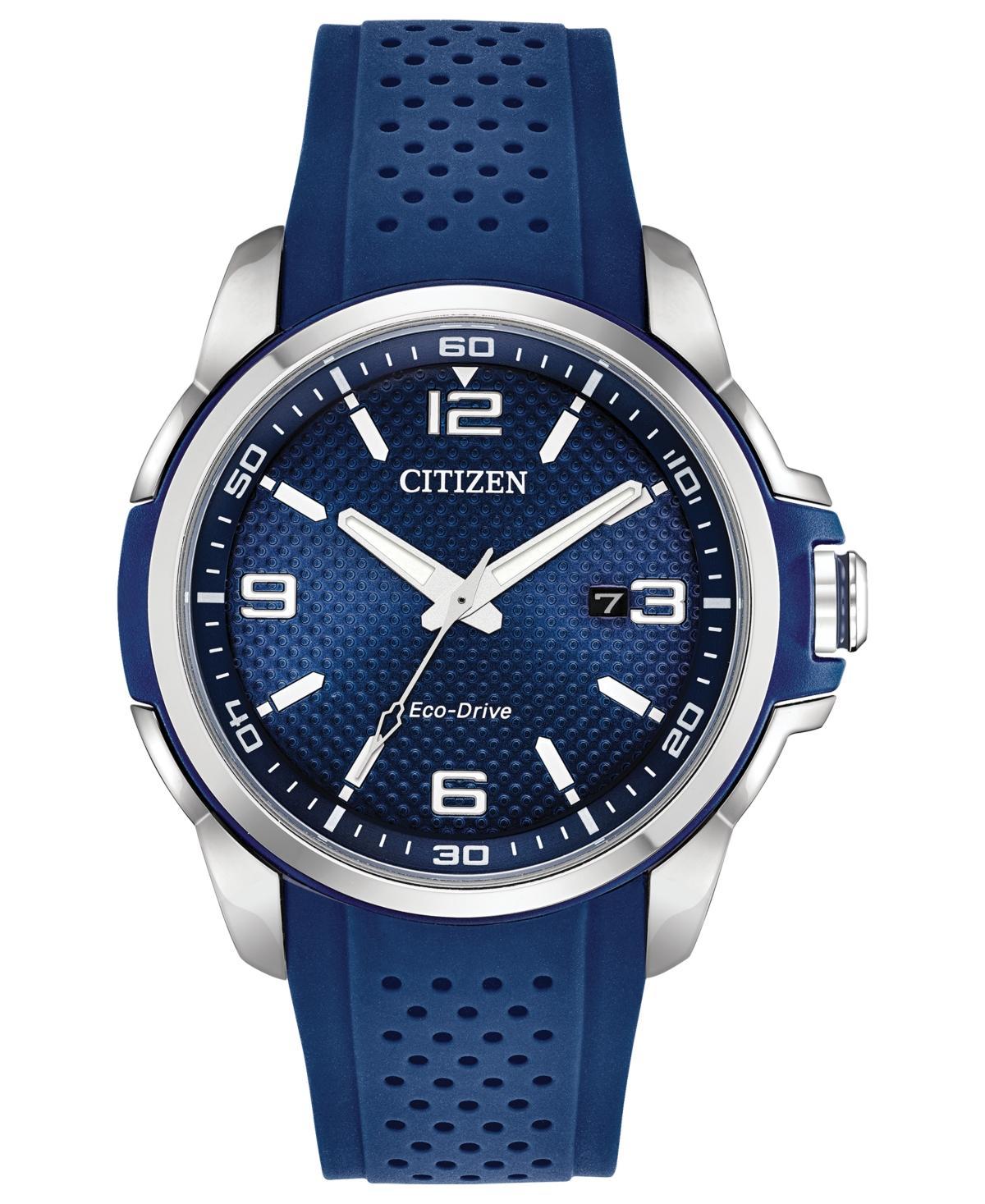 Citizen Drive From Citizen Eco-Drive Mens Blue Polyurethane Strap Watch 45mm Product Image