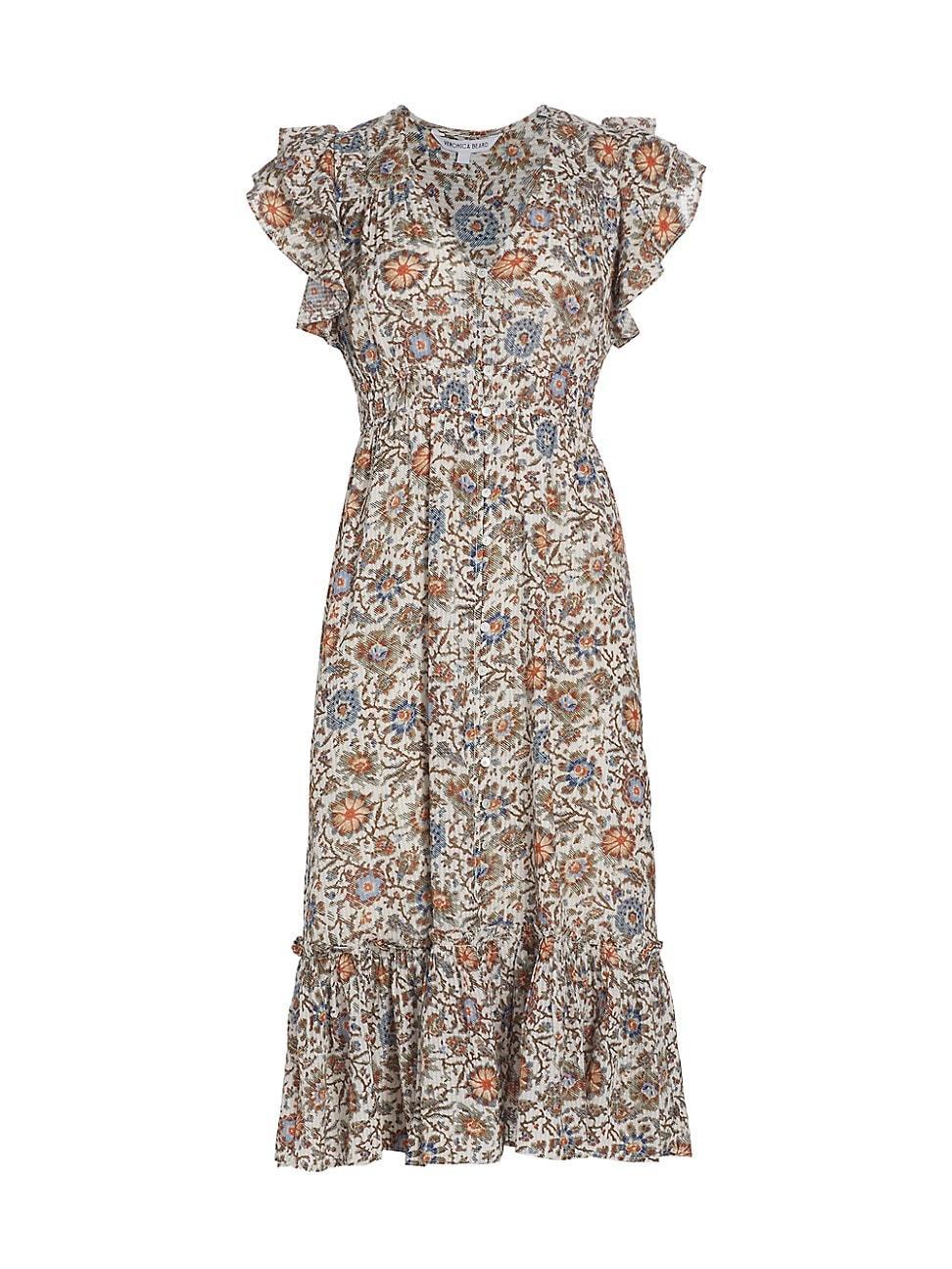 Womens Dolci Floral Midi-Dress Product Image