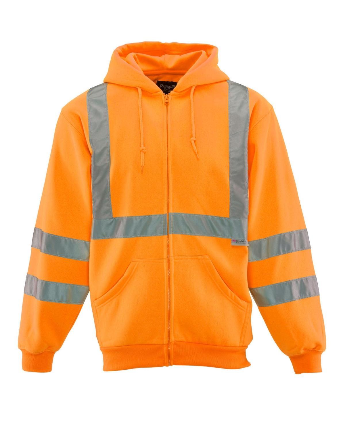 RefrigiWear Mens Hi Vis Fleece Hooded Sweatshirt Product Image