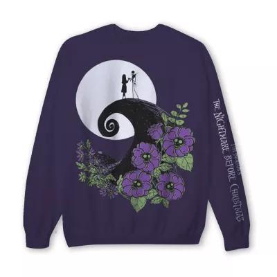 Juniors Nightmare Before Christmas Crew Sweatshirt Womens Crew Neck Long Sleeve Nightmare Before Christmas Sweatshirt Product Image