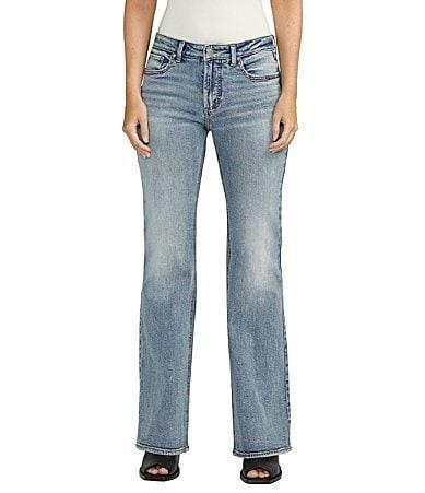 Silver Jeans Co. Womens Be Low Low Rise Flare Jeans Product Image