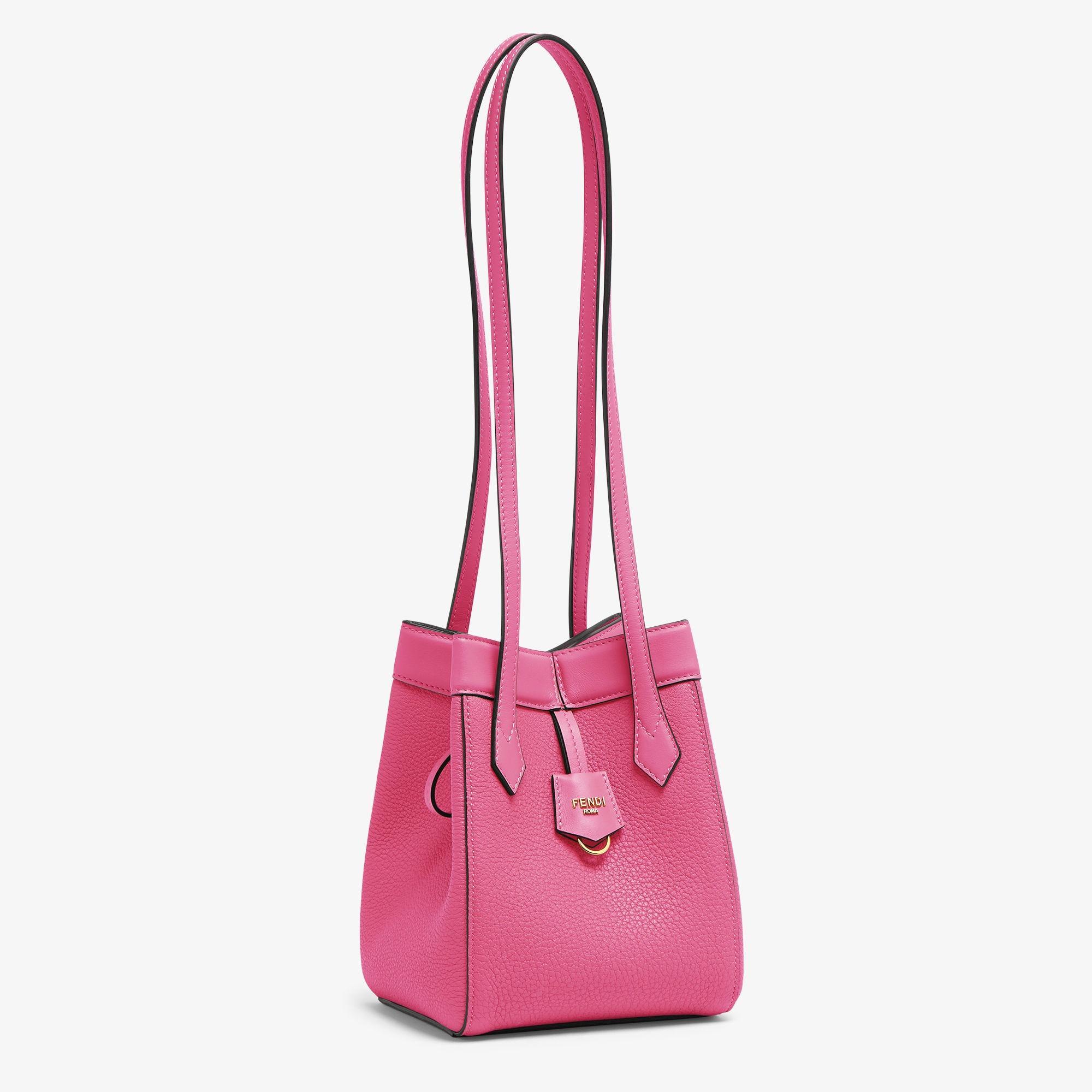 Fendi Origami MiniFuchsia leather mini bag that can be transformed Product Image