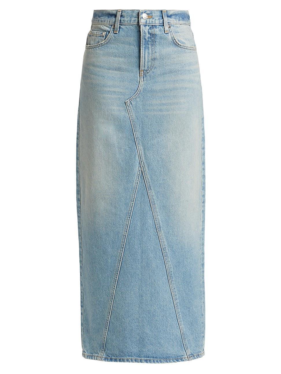 Womens Ellison Denim Maxi Skirt Product Image