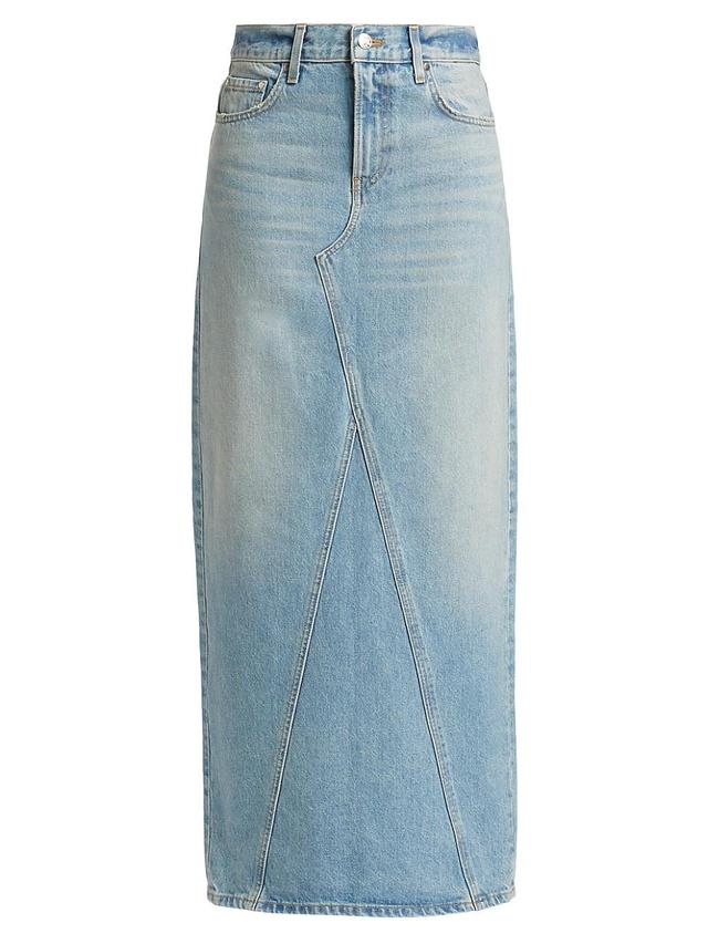 Womens Ellison Denim Maxi Skirt Product Image