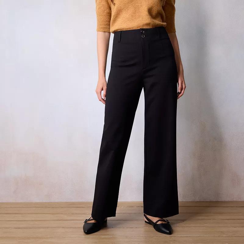 Womens LC Lauren Conrad Super High Rise Wide Leg Pants product image