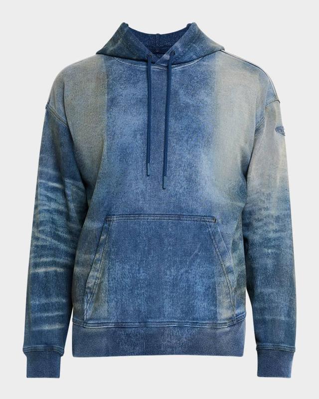 Men's Sun-Bleached Track Denim Sweatshirt Product Image