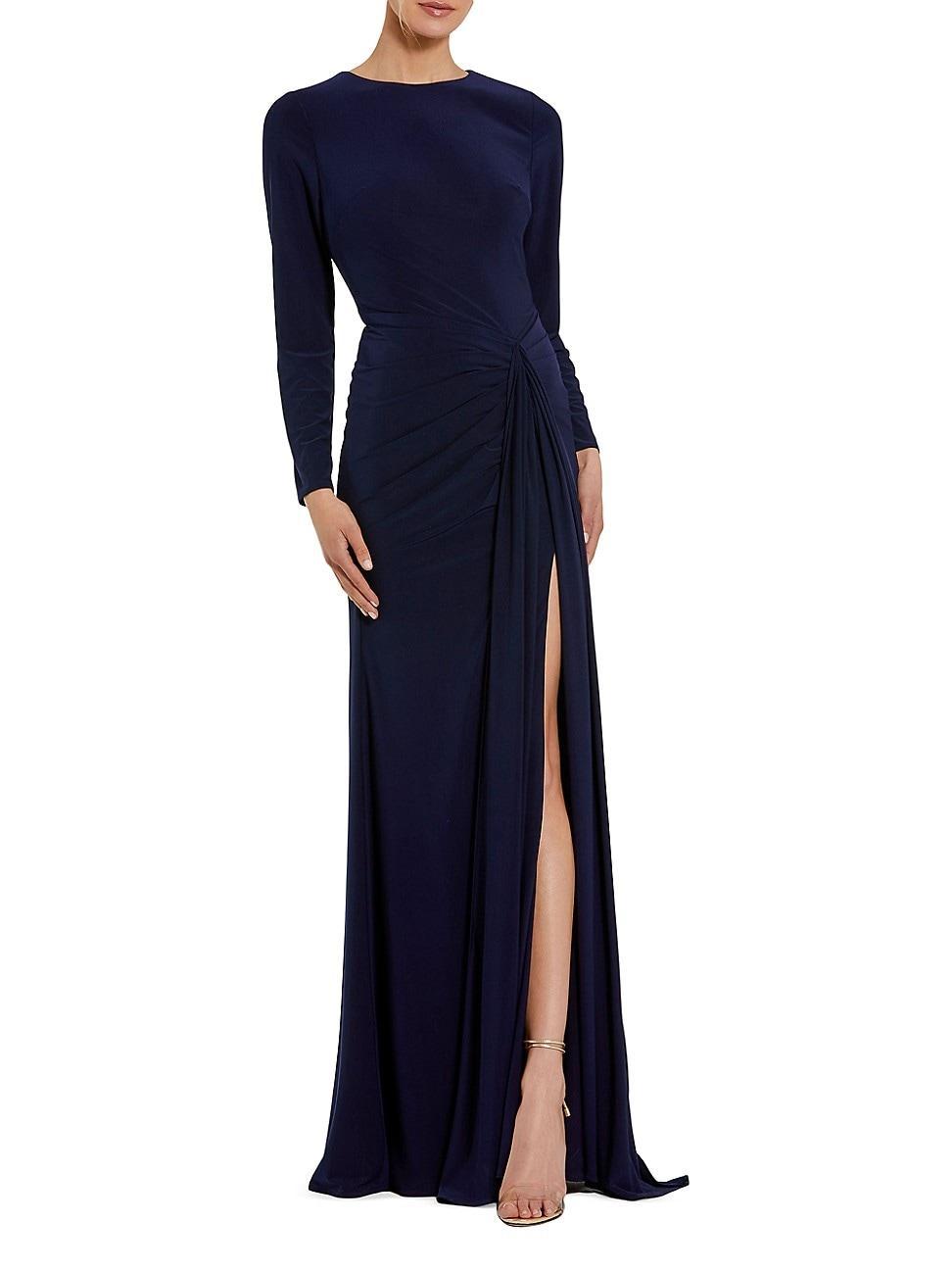 Womens Jersey Ruched Waist Slip Gown Product Image