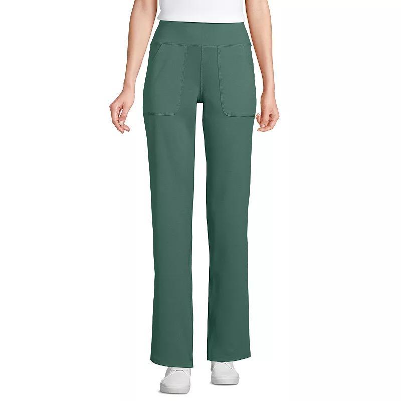 Petite Lands End Active Hi Impact HR Straight Leg Pants, Womens Product Image