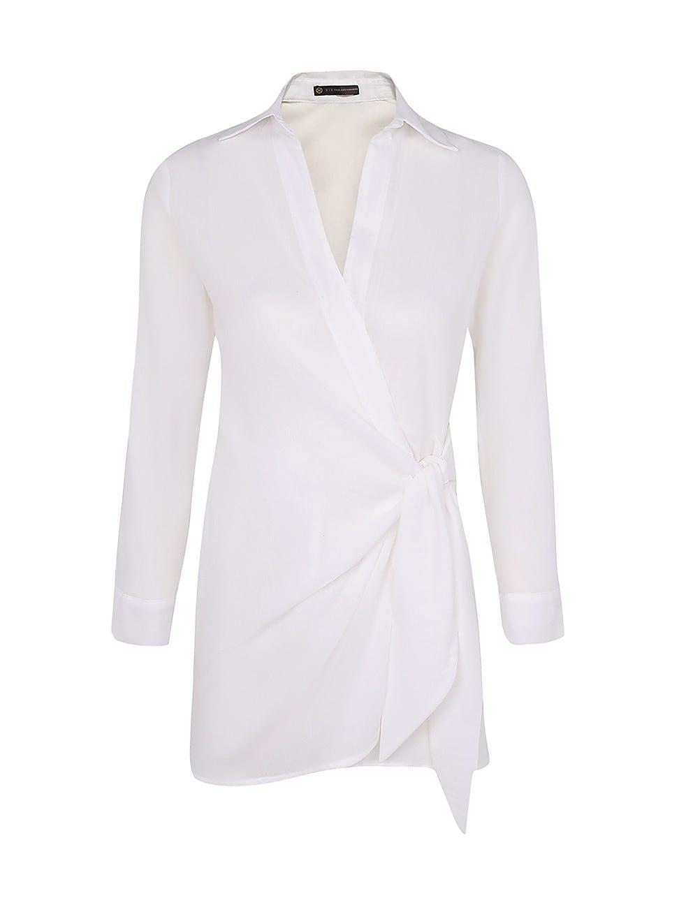 Womens Lia Long-Sleeve Short Cover-Up Product Image