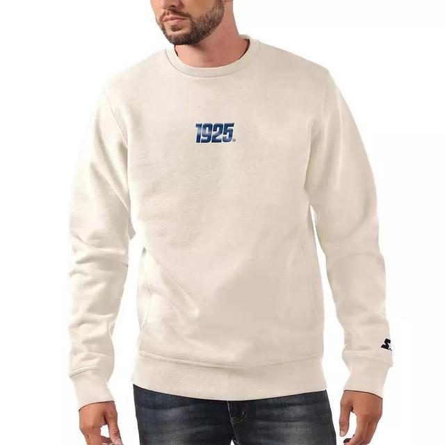 Mens Starter Oatmeal New York Giants 1925 Collection Long Sleeve Pullover Sweatshirt Product Image