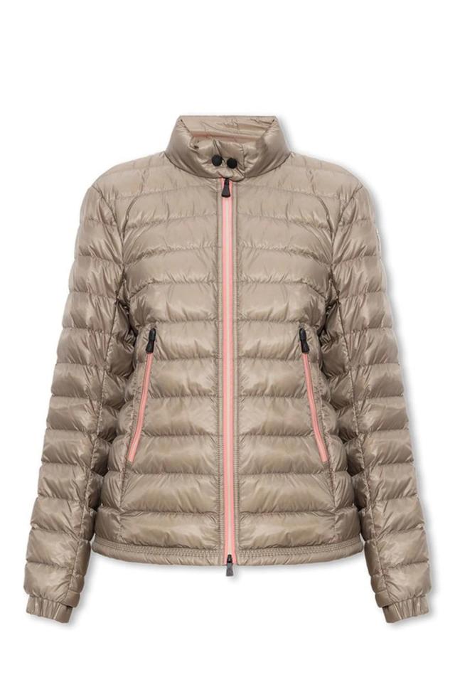 Grenoble Walibi Padded Zipped Jacket In Beige Product Image