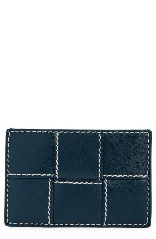 BOTTEGA VENETA Intrecciato Leather Card Case In Black Product Image