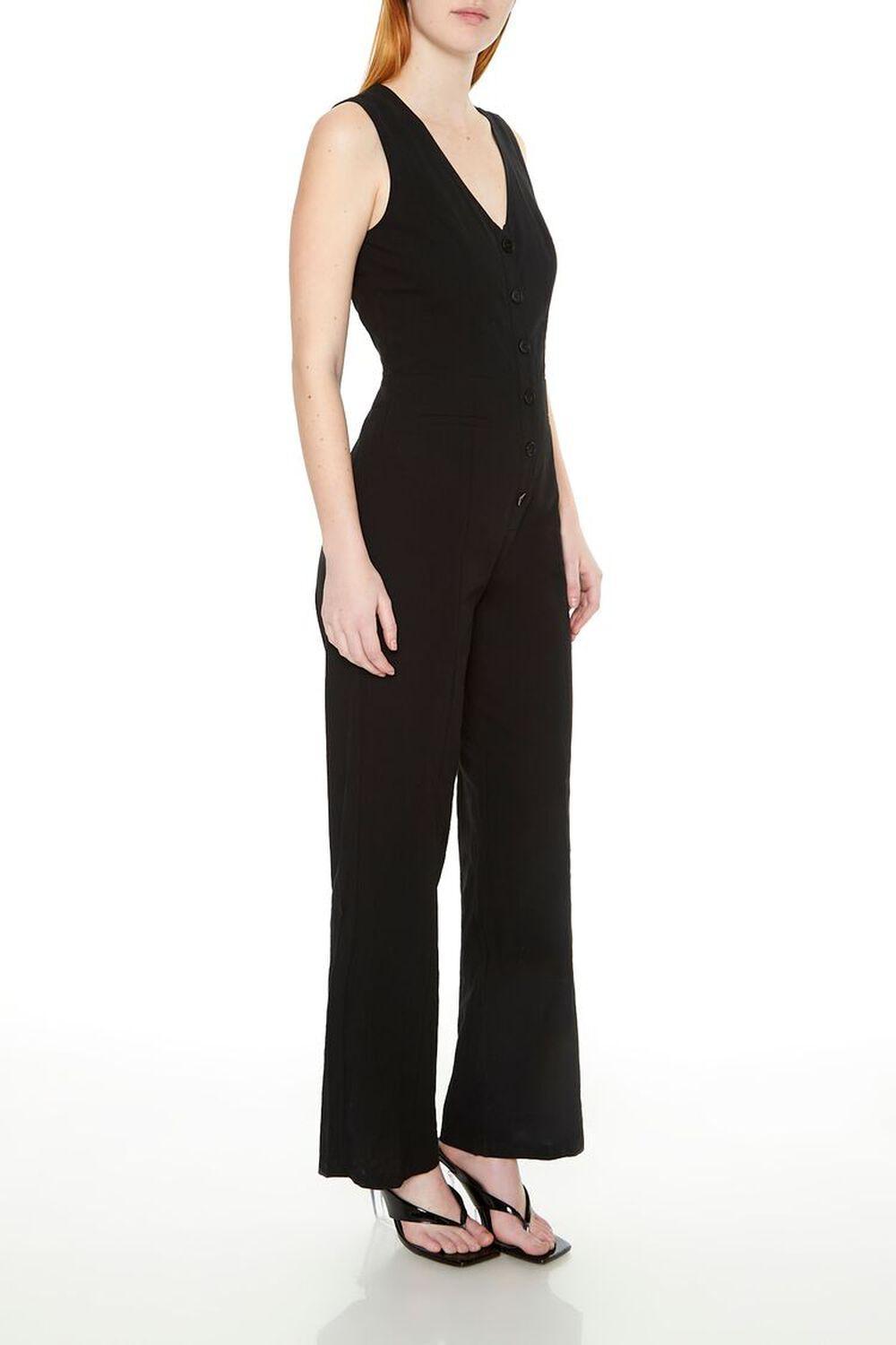 Sleeveless Button-Front Jumpsuit | Forever 21 Product Image