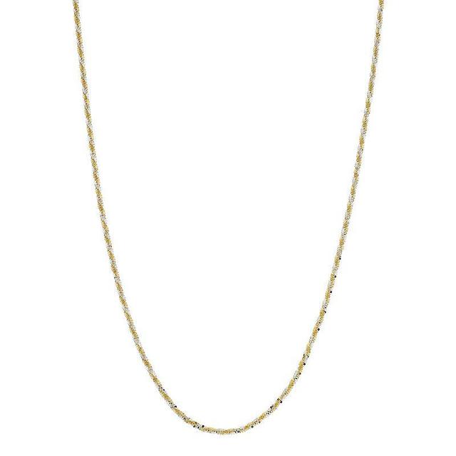 Primavera 24k Gold Over Silver Sparkle Chain Necklace, Womens Multi Product Image