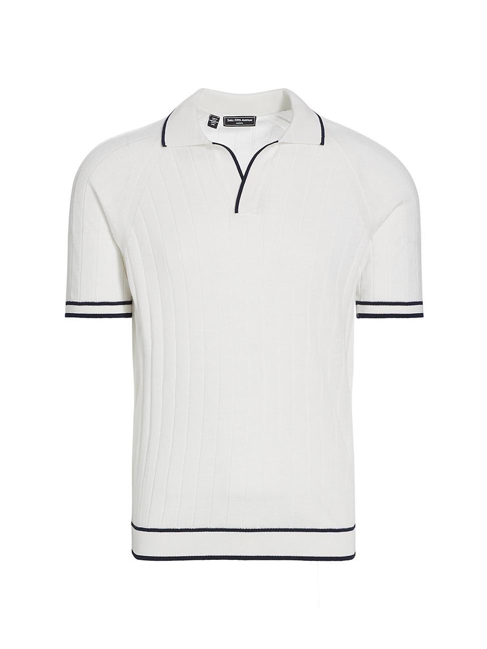 Mens Slim-Fit Cotton-Blend Polo Shirt Product Image