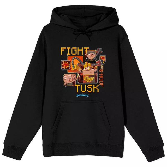 Mens Minecraft Legends Fight Tusk Graphic Hoodie Product Image