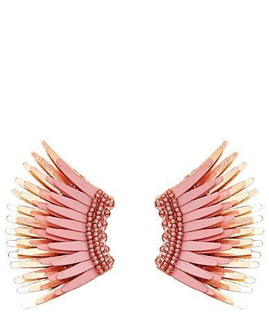 Womens Madeline Rose-Goldtone & Mixed-Media Mini Wing Earrings Product Image