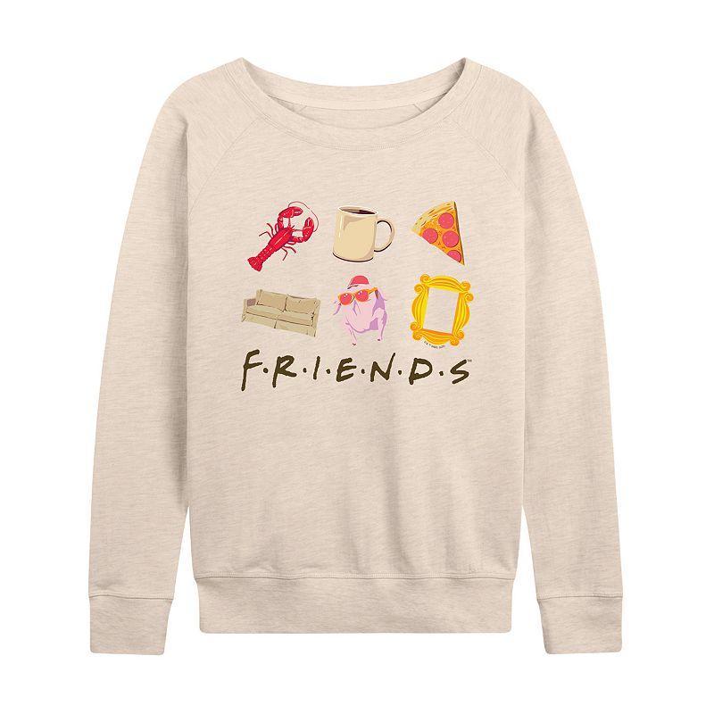 Womens Friends Icon Grid Lightweight French Terry Sweatshirt Product Image