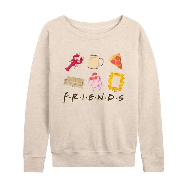 Womens Friends Icon Grid Lightweight French Terry Sweatshirt Product Image