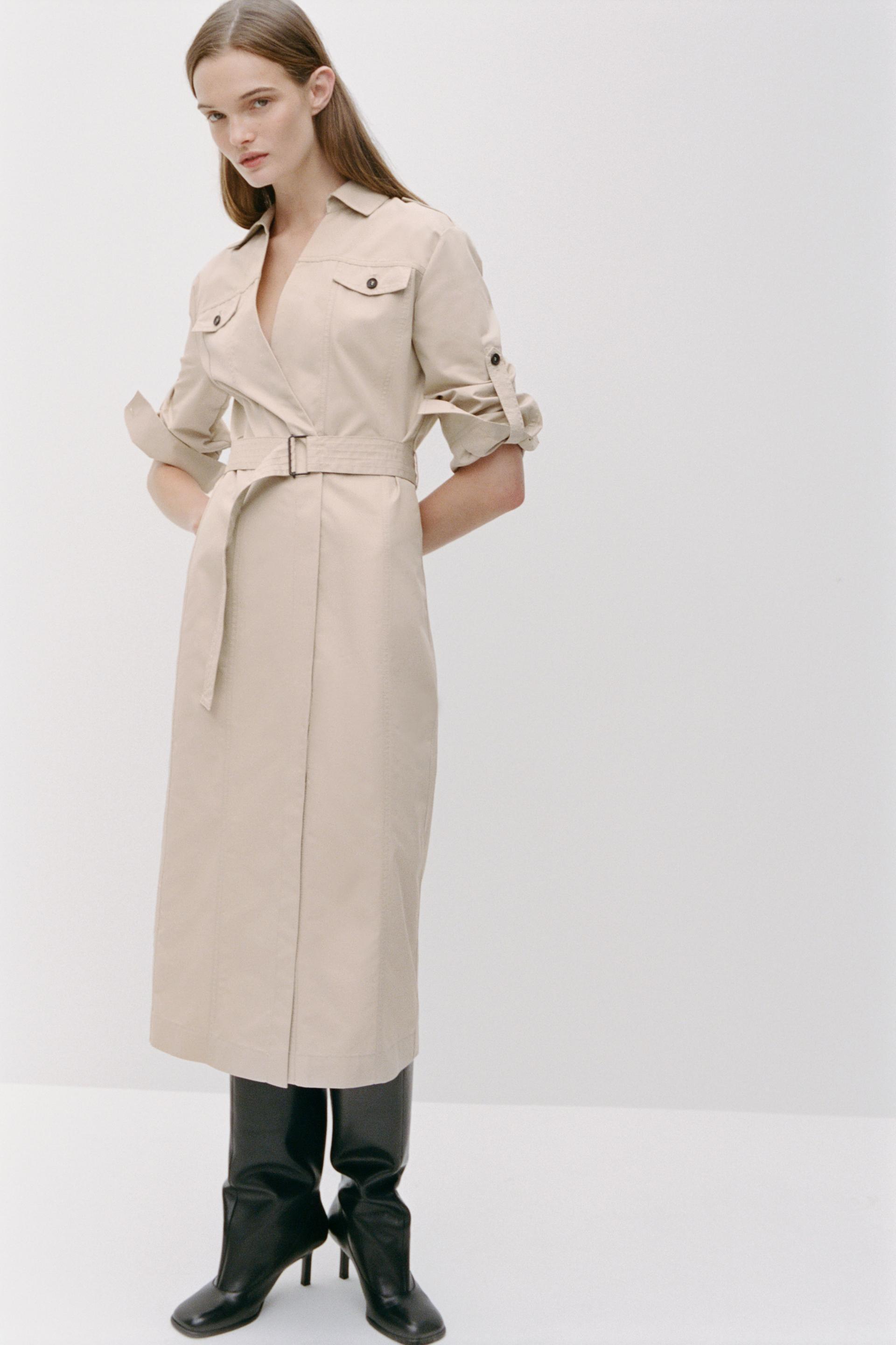 MIDI SHIRT DRESS ZW COLLECTION Product Image