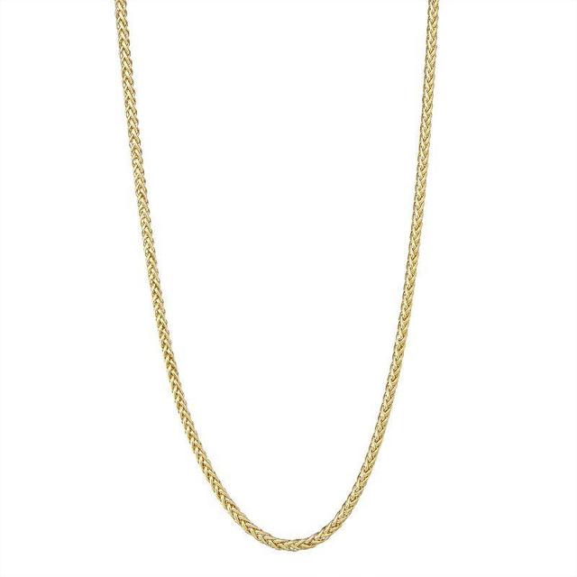 Jordan Blue Mens 14k Gold Wheat Chain Necklace Yellow Product Image