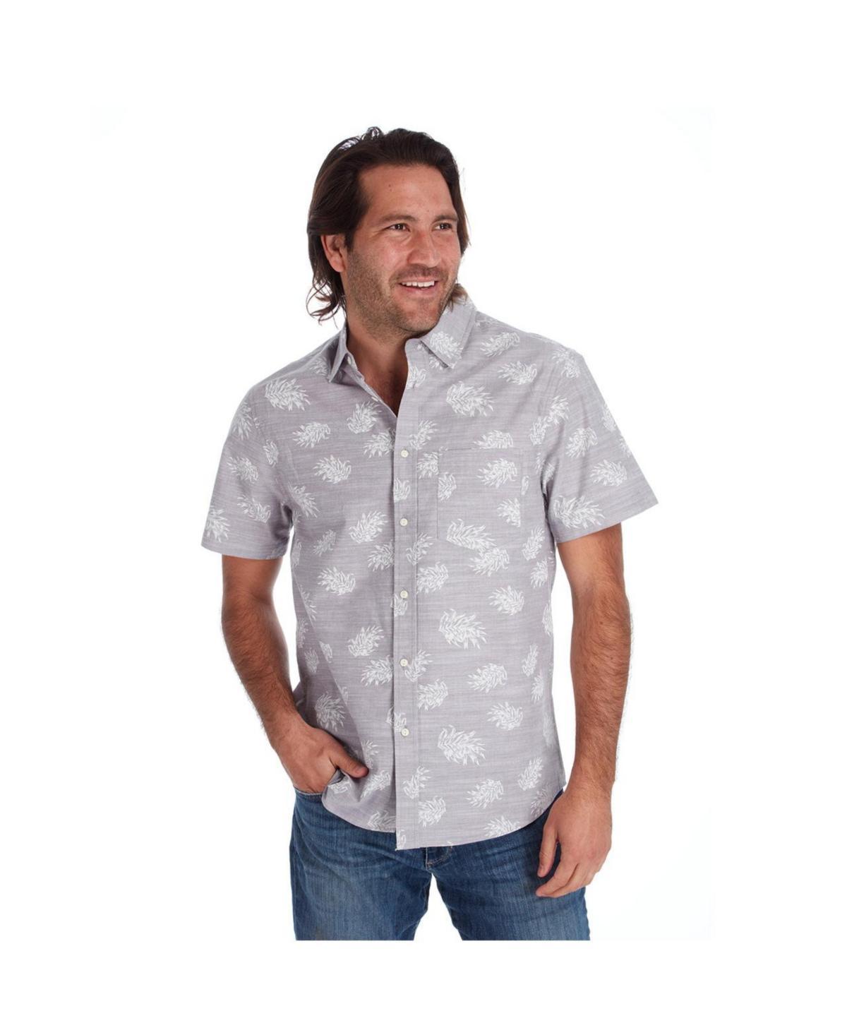 Px Clothing Mens Short Sleeve Leaf Print Shirt Product Image