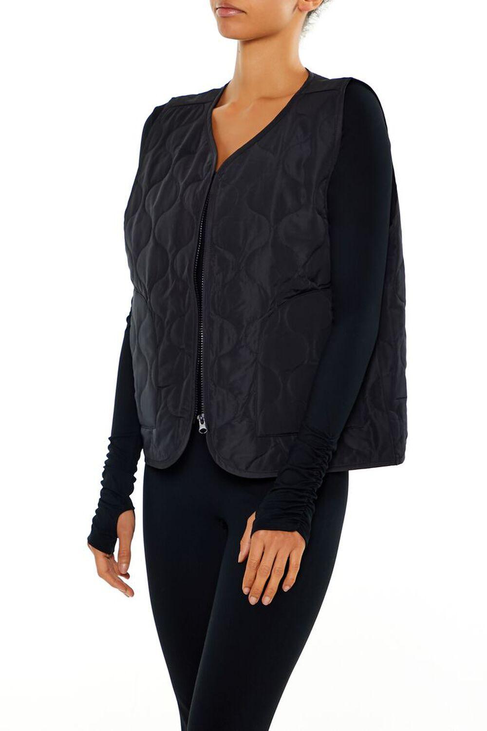 Active Quilted Zip-Up Vest | Forever 21 Product Image