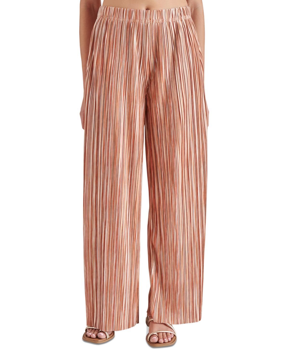 Steve Madden Womens Printed Ansel Plisse Pull-On Pants product image