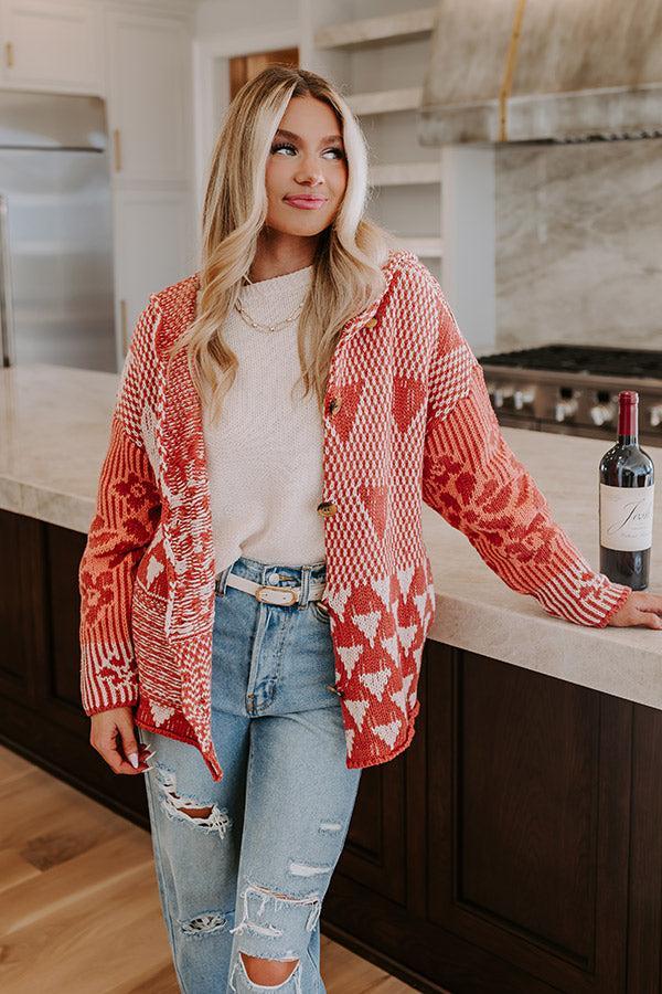 Crisp Fall Knit Cardigan Product Image