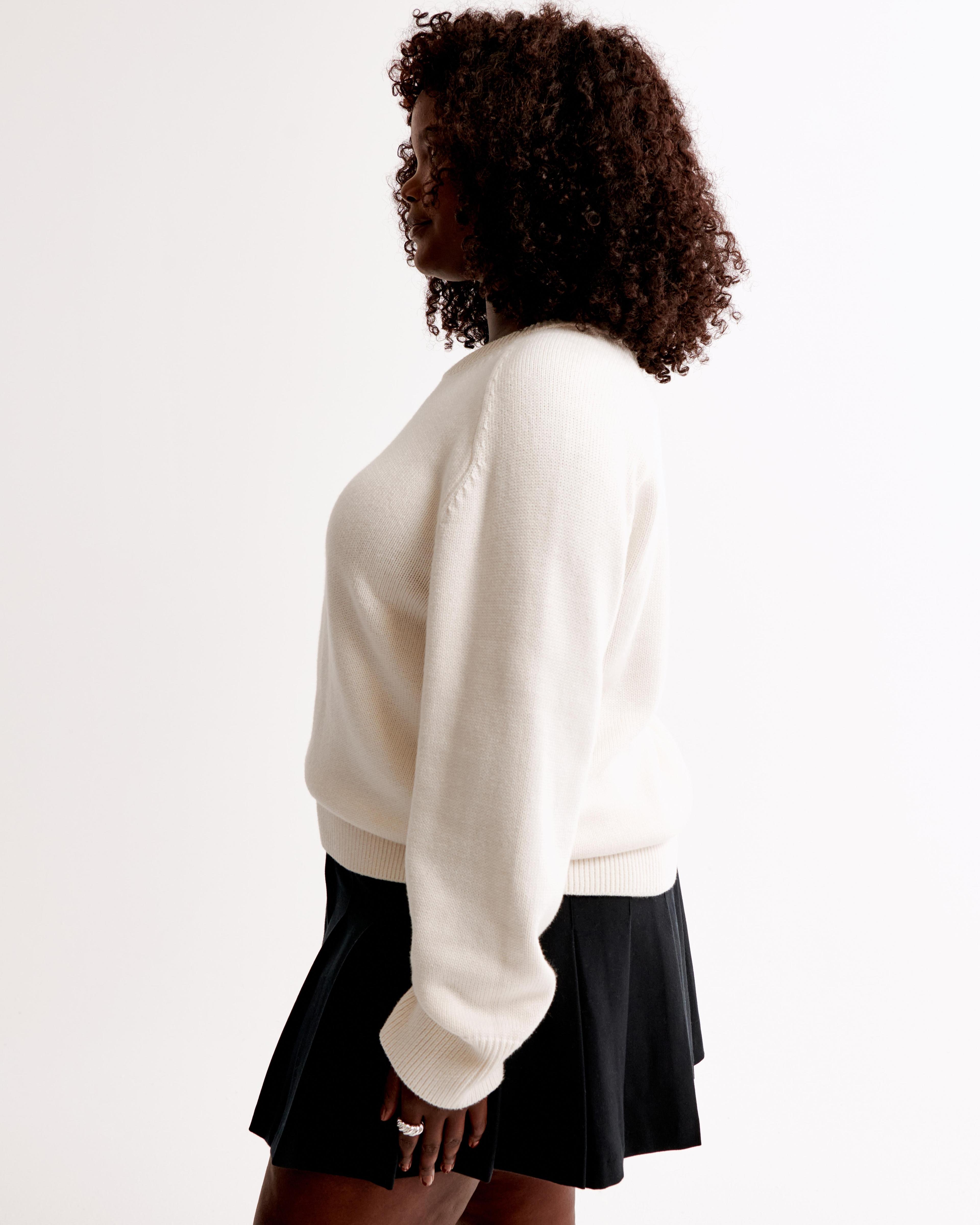 The A&F Madeline Cotton-Blend Crew Sweater Product Image