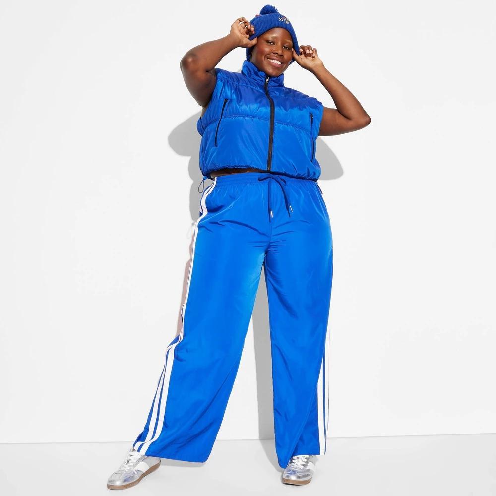 Womens Game Day High-Rise Track Pants - Wild Fable Blue 3X Product Image