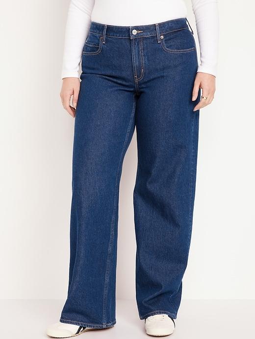 Mid-Rise Wide-Leg Jeans Product Image