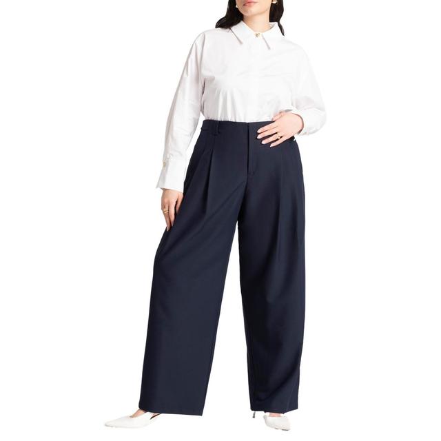 Eloquii Womens Trouser With Waistband Tabs Product Image