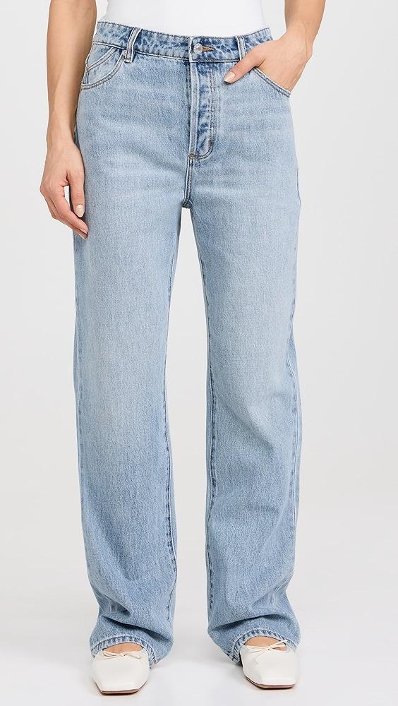 Rolla's 90s Relaxed Faded Blue Jeans | Shopbop Product Image