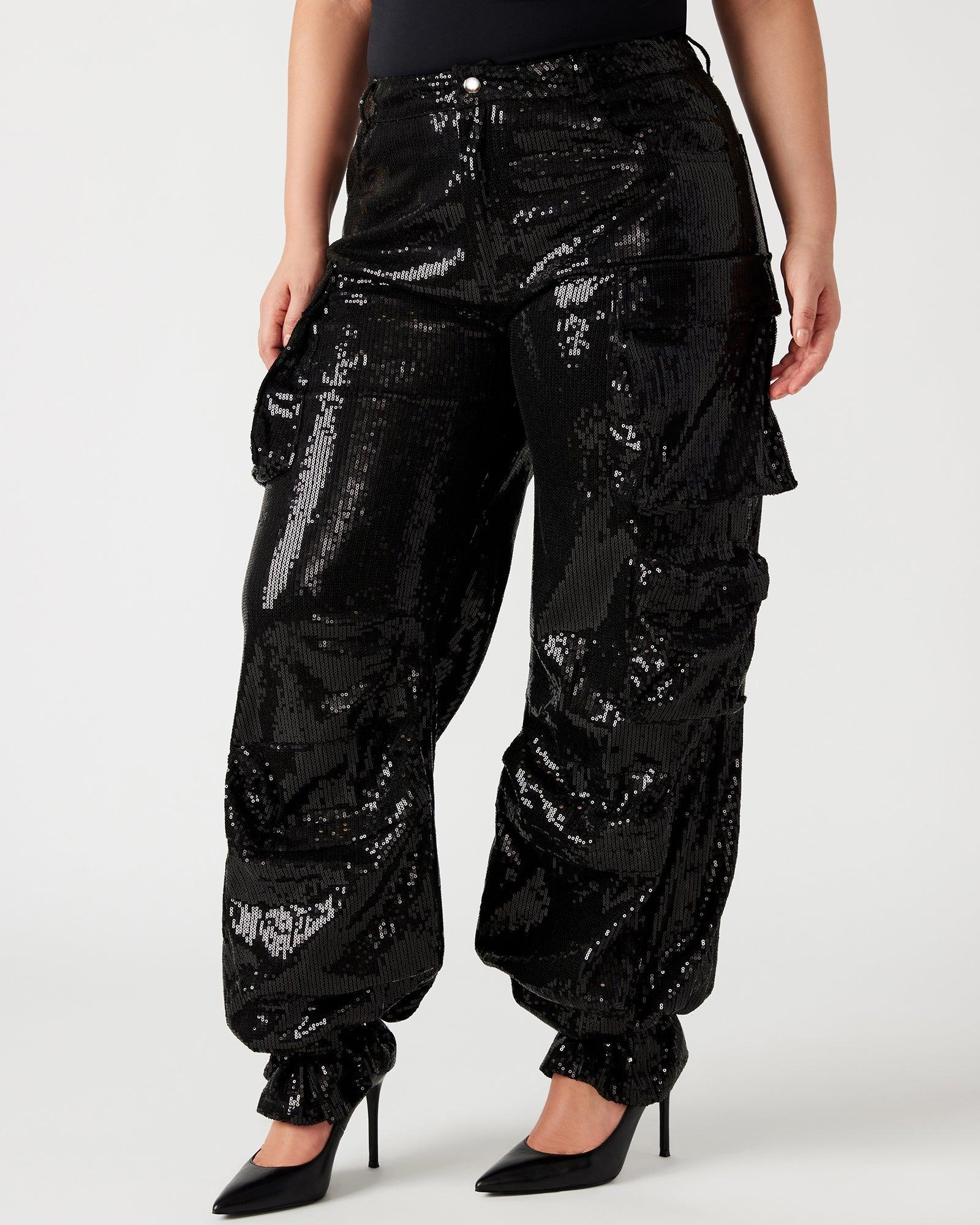 DUO SEQUIN PANT BLACK Female Product Image