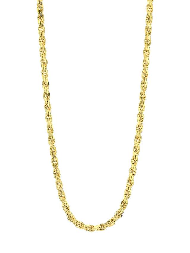 Womens 14K Gold Vermeil Rope Chain Necklace Product Image