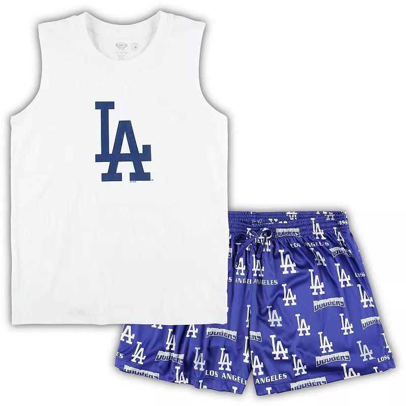 Womens Concepts Sport /Royal Los Angeles Dodgers Plus Size Tank Top & Shorts Sleep Set Product Image